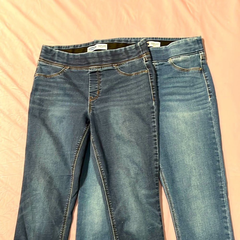 Old Navy Rockstar Super Skinny Jeggings Mid Rise Size 8